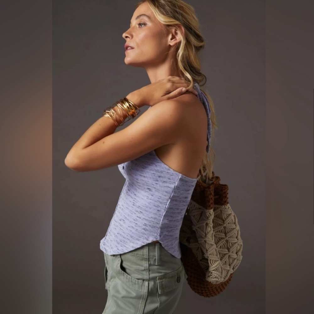 Anthropologie Lilac Halter Top - Picture 2 of 6